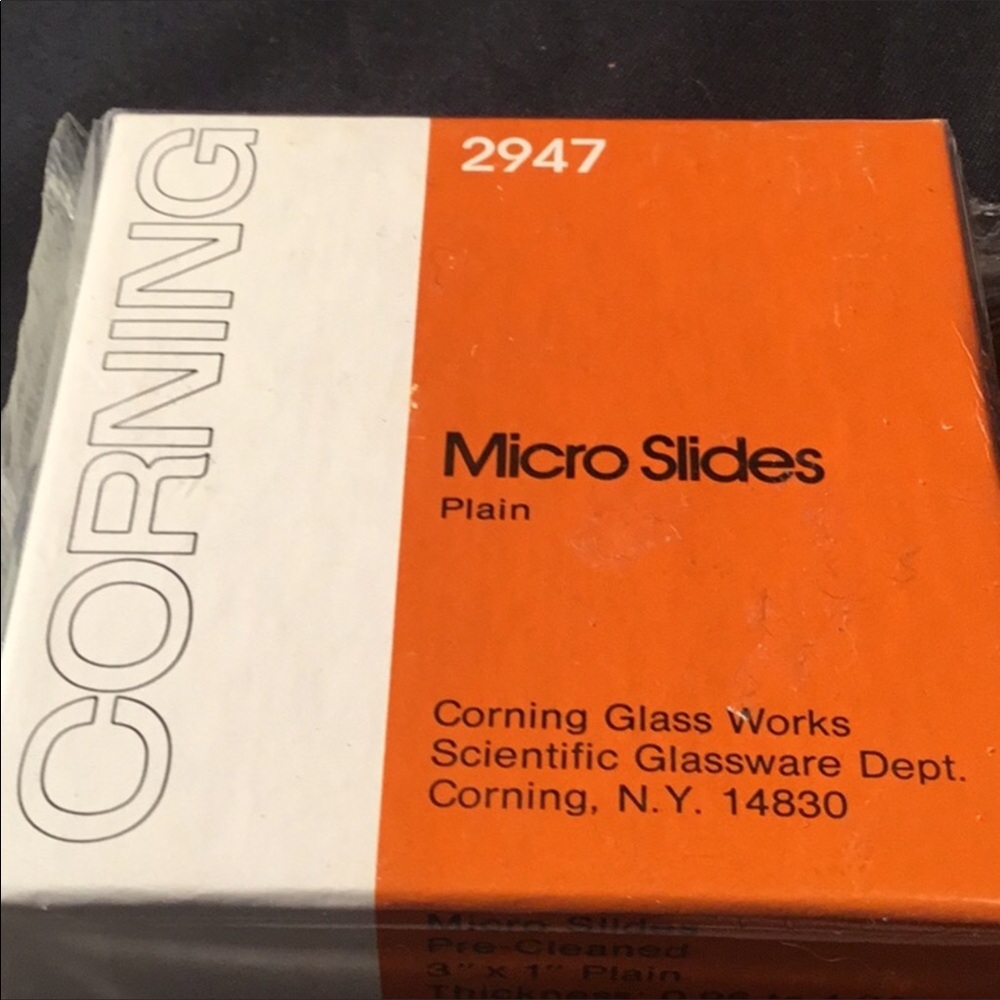 4 CORNING 2947 micro slides NEW sealed